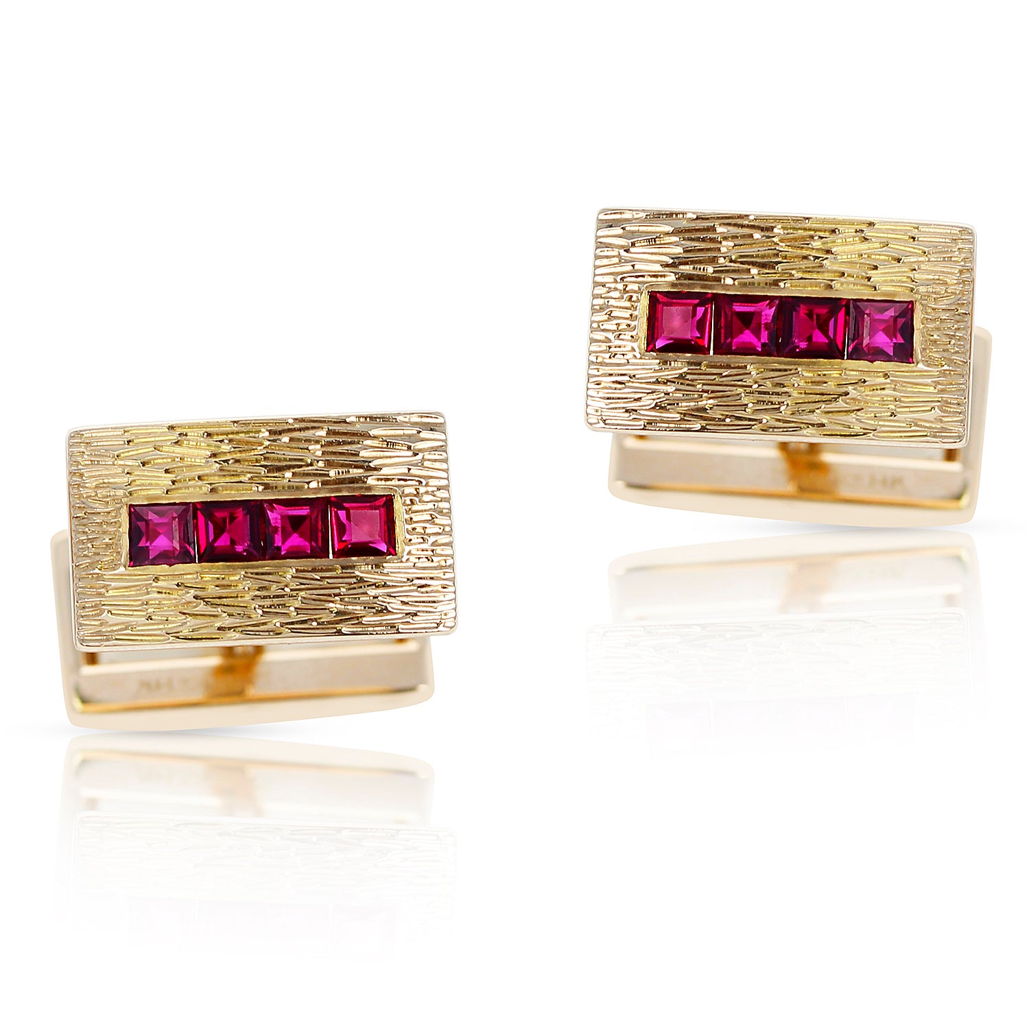 Reserved for Terri Ruby and gold cheapest cufflinks