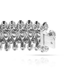 Van Cleef & Arpels Five Row Diamond Bracelet, Platinum and 18k