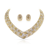 Van Cleef & Arpels Natural Yellow and White Diamond 18K Yellow Gold Necklace and Earring Set