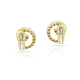 Diamond Swirl Studs, 18k