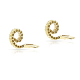 Diamond Swirl Studs, 18k