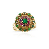 Emerald, Ruby and Gold Ring