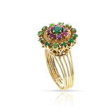 Emerald, Ruby and Gold Ring