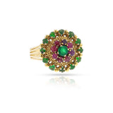 Emerald, Ruby and Gold Ring