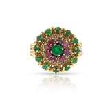 Emerald, Ruby and Gold Ring