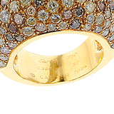 Cartier France Diamond and Colored Diamond Bombe Ring, 18k