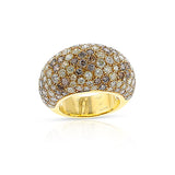 Cartier France Diamond and Colored Diamond Bombe Ring, 18k