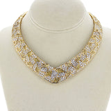 Van Cleef & Arpels Natural Yellow and White Diamond 18K Yellow Gold Necklace and Earring Set