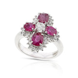 Ruby and Diamond Ring, Platinum