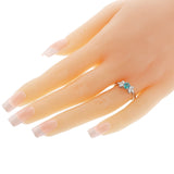 GIA Certified 0.43 ct. Brazilian Paraiba Tourmaline and Diamond Ring, Platinum