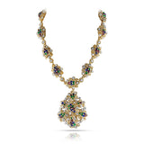 Van Cleef & Arpels by Andre Vassort Ruby, Emerald, Sapphire and Diamond Pendant Necklace