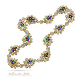 Van Cleef & Arpels by Andre Vassort Ruby, Emerald, Sapphire and Diamond Pendant Necklace