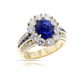 Van Cleef & Arpels Sapphire Cabochon and Diamond Ring, 18k