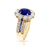 Van Cleef & Arpels Sapphire Cabochon and Diamond Ring, 18k