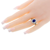 Van Cleef & Arpels Sapphire Cabochon and Diamond Ring, 18k