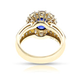 Van Cleef & Arpels Sapphire Cabochon and Diamond Ring, 18k