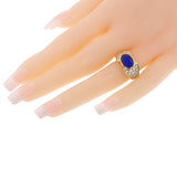 Van Cleef & Arpels Sapphire Cabochon and Diamond Ring, 18k