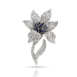 Interchangeable Diamond, Ruby and Sapphire Brooch, Platinum and Palladium