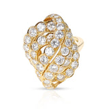 French Van Cleef & Arpels Diamond Cocktail Ring, 18k